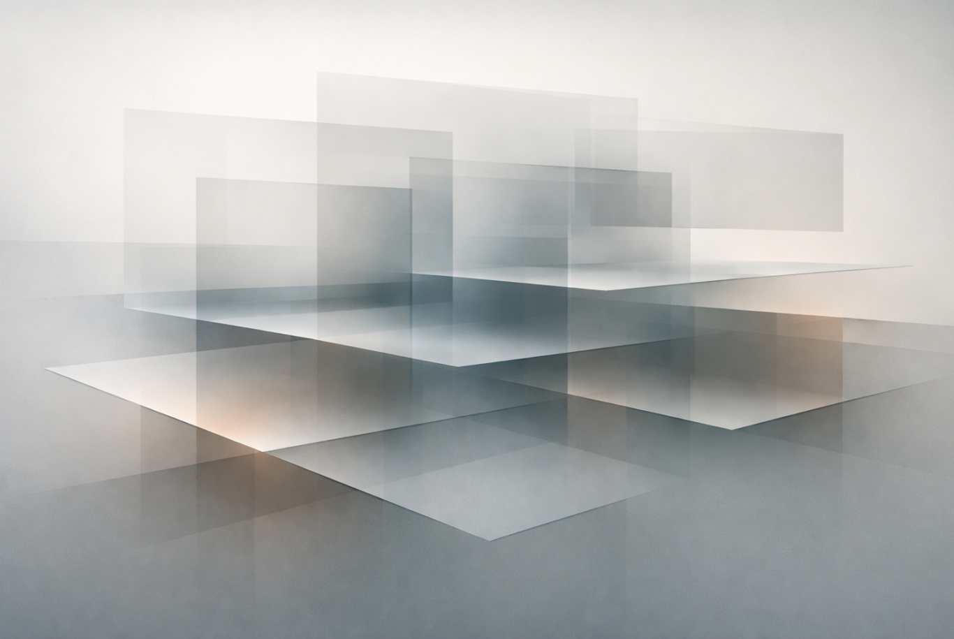 When locally correct signals stop describing a shared reality Abstract layered planes illustrating cross-tier signal divergence in the semiconductor value chain